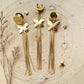 18k Butterfly Tassels