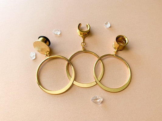 18k Gold Hoop Earrings