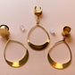 18k Gold Plated Tear Hoops