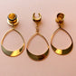 18k Gold Plated Tear Hoops