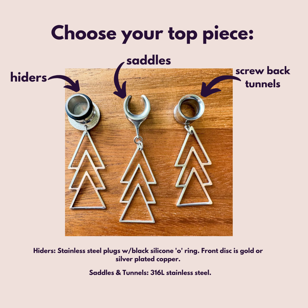 Silver 3-Tier Arrow Dangles