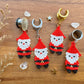 Beaded Christmas Santas