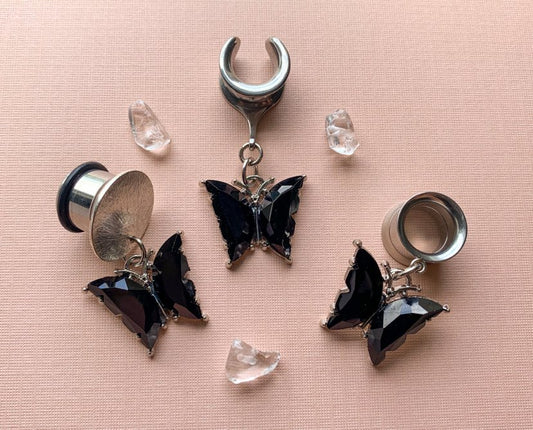 Black And Silver Butterflies