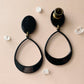 Black Tear Acetate Hoops