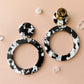 Black & White Acetate Hoops