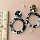 Black & White Acetate Hoops