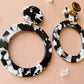 Black & White Acetate Hoops