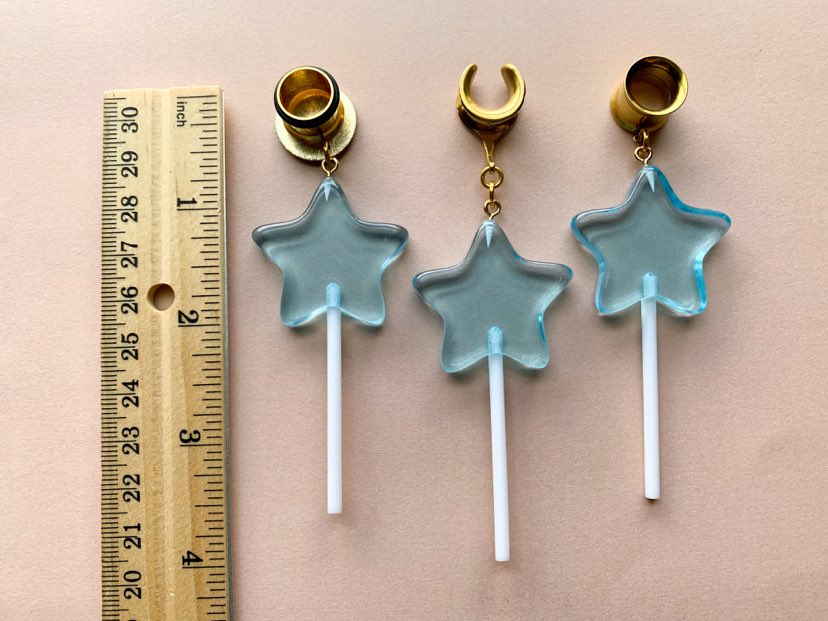 Blue Star Lollipops