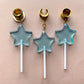 Blue Star Lollipops