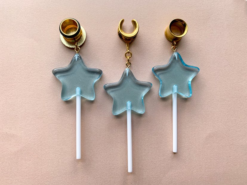 Blue Star Lollipops