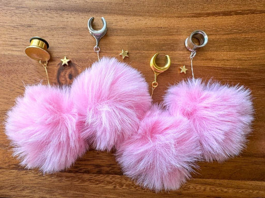 Fluffy Pink Poofs