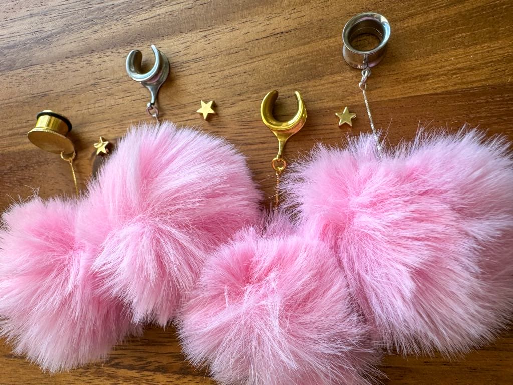 Fluffy Pink Poofs