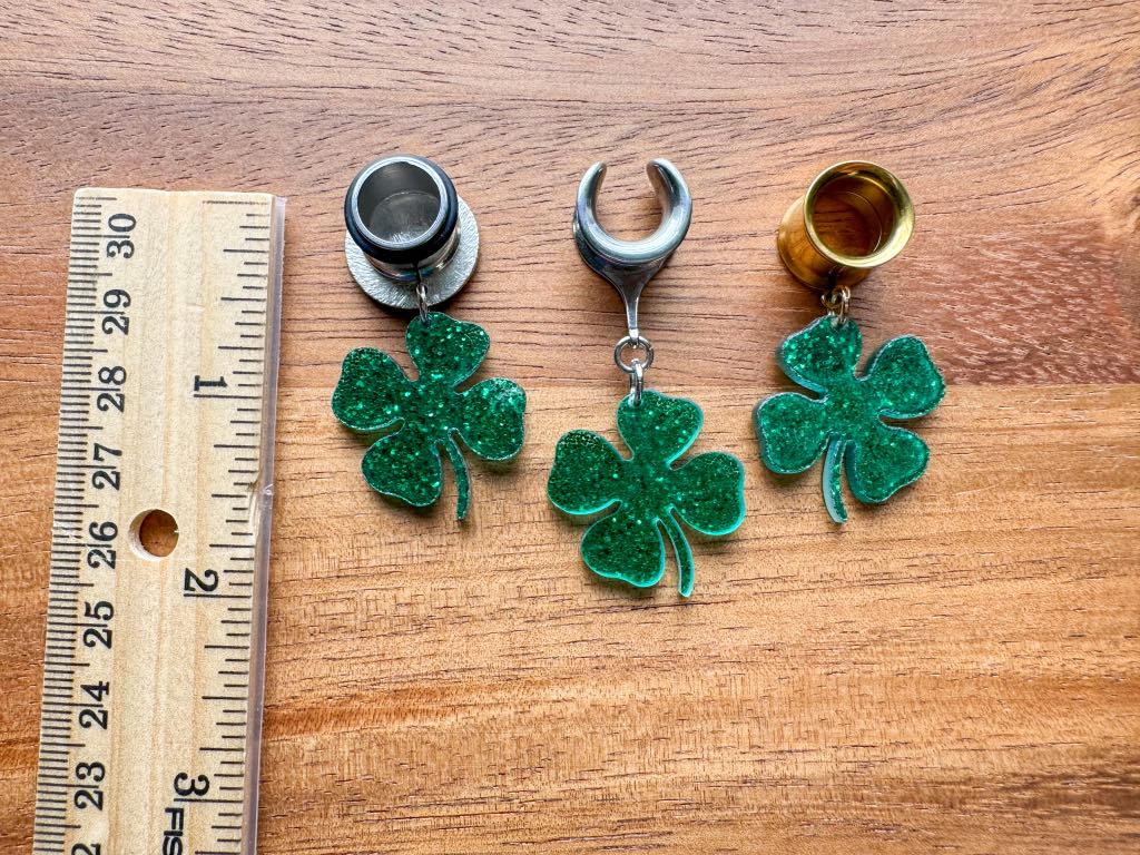 Glittery Shamrocks