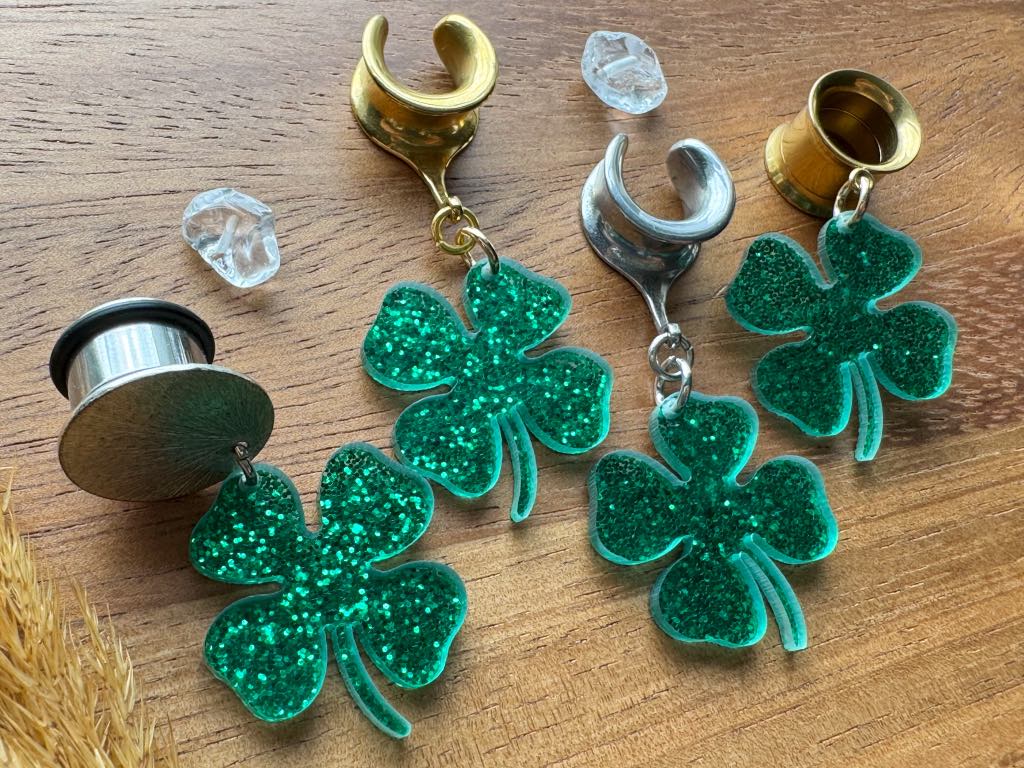 Glittery Shamrocks