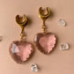 Large Pink Glass Hearts