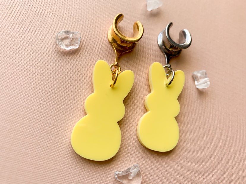 Gold Or Silver Yellow Bunny Rabbits