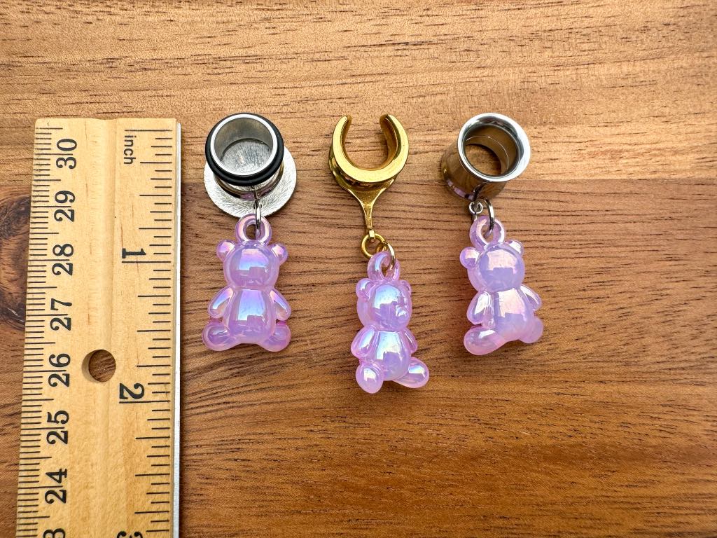 Iridescent Pink Teddy Bears