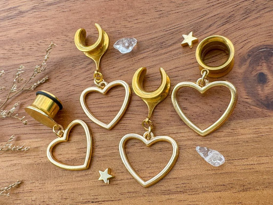 Light Gold Tone Hearts