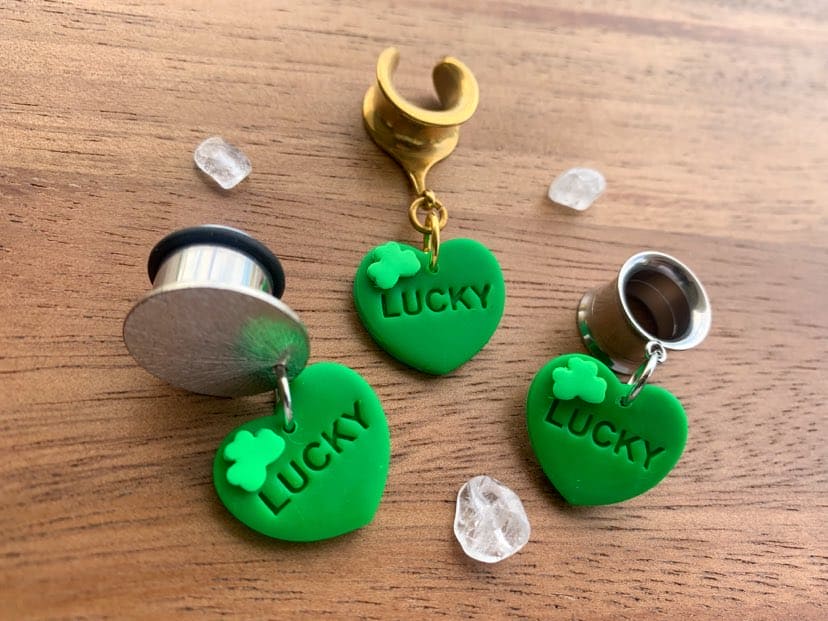 Lucky St Patrick's Green Hearts