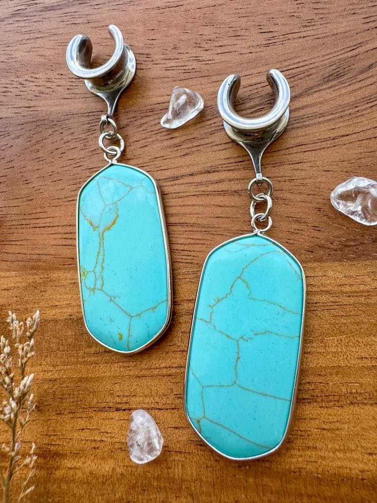 Polished Turquoise Dangles