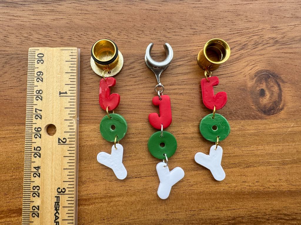 Polymer Joy Christmas Dangles