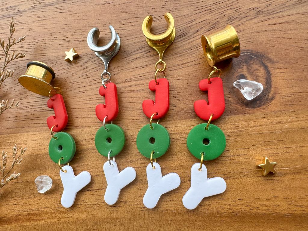 Polymer Joy Christmas Dangles