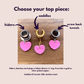 Pink Mother's Day Heart Earrings