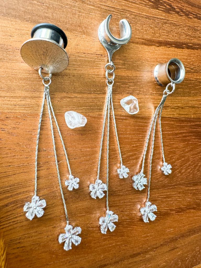 Silver "Falling Flowers"