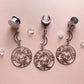 Silver Celestial Night Sky Dangles