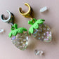 Silver Or Gold Green & Iridescent Strawberries