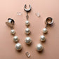 Silver Tone 3-Tier Faux Pearls