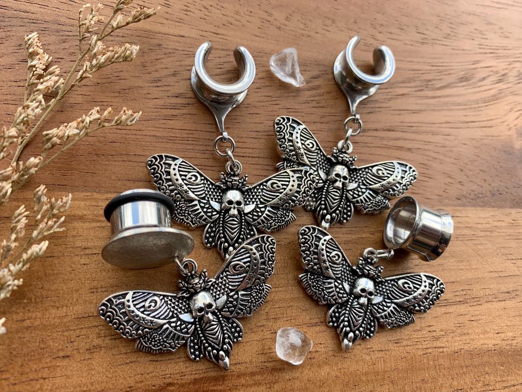 Silver Death Head Moths