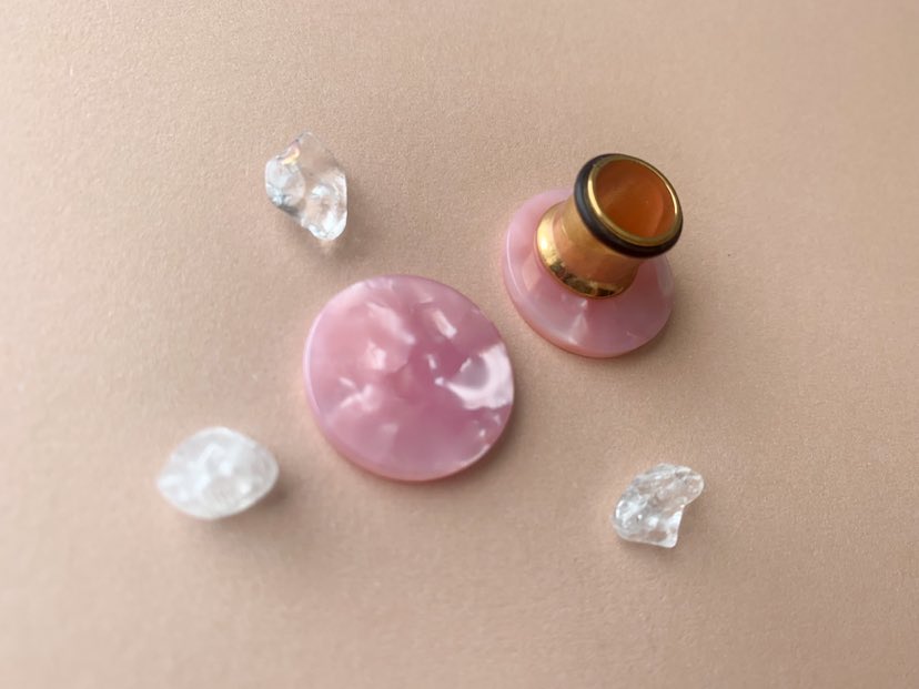 Small Pink Acetate Studs