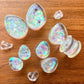 'Stardust Glow' Iridescent Oval Plugs