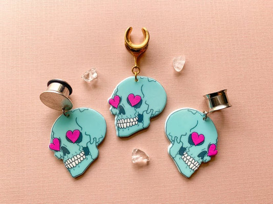 Teal & Pink Skulls