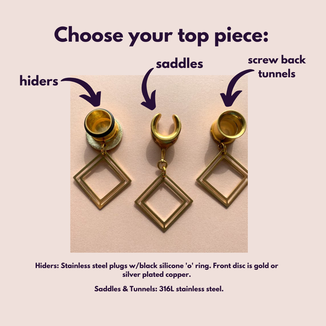 Small Gold Square Hoops